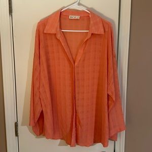Peach colored women’s shirt